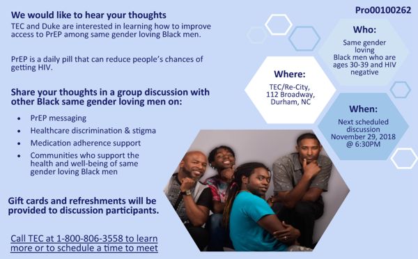 PrEP 30 39 Discussion Group Nov 2018